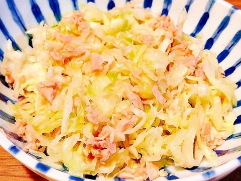 塩もみキャベツのツナ和え